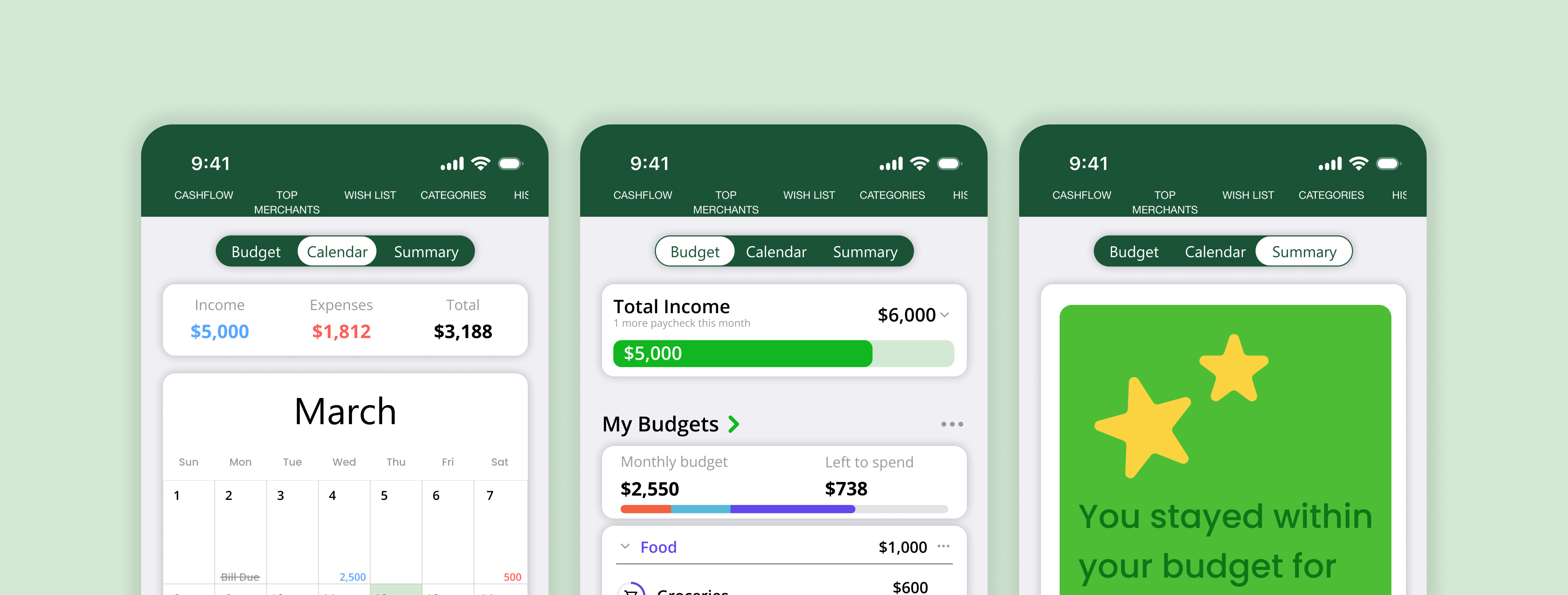 MySpend Mock