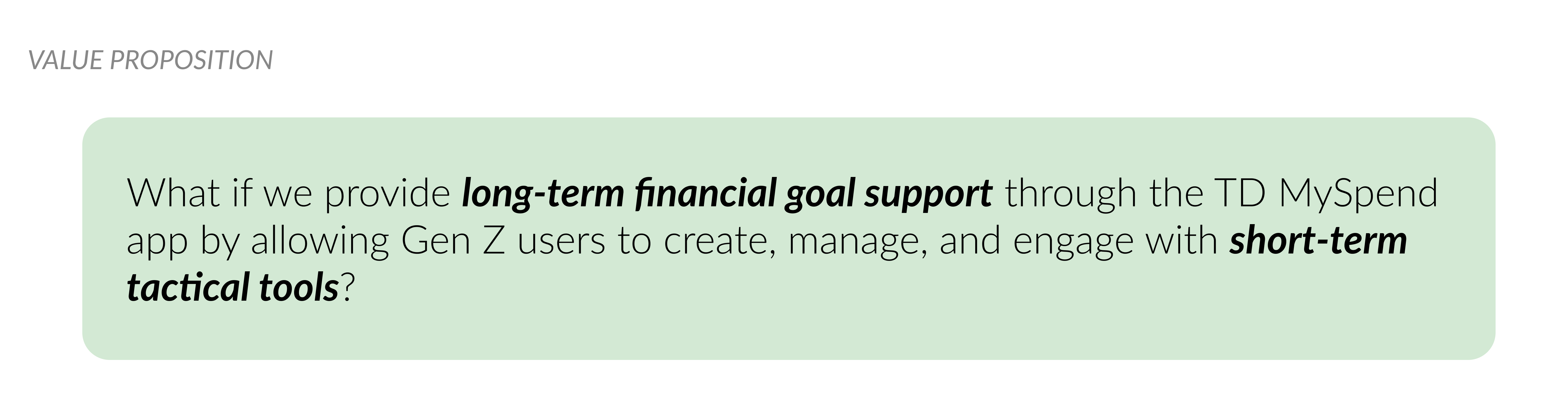 Value Proposition